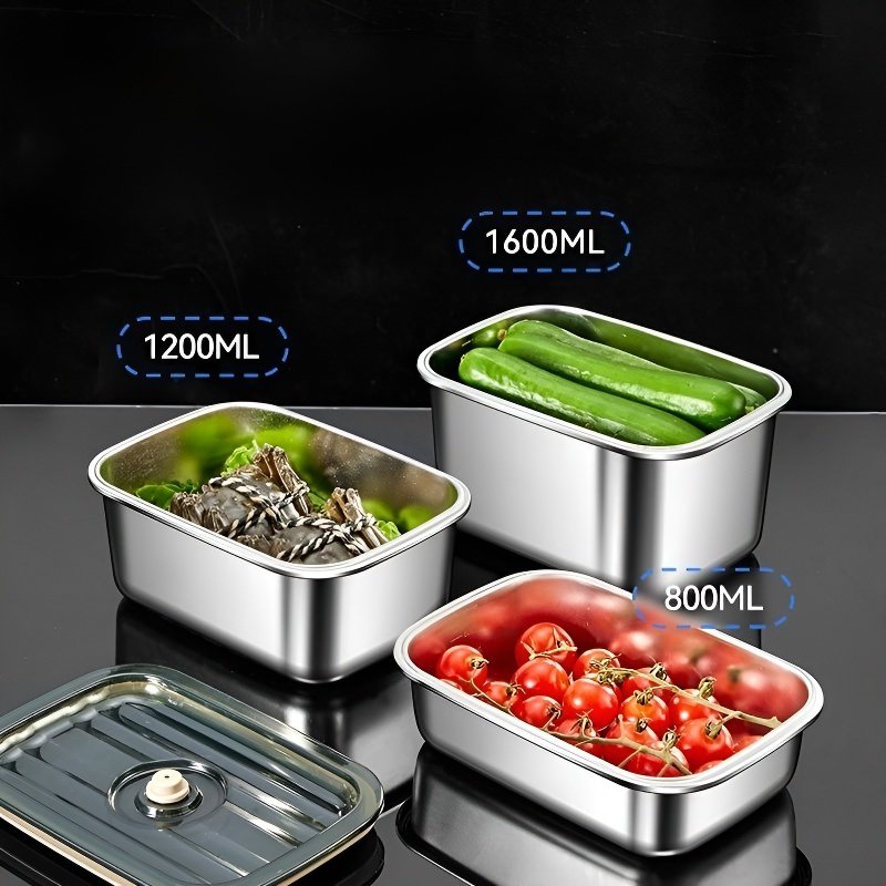 Portable Food Grade Stainless Steel Lunch Box