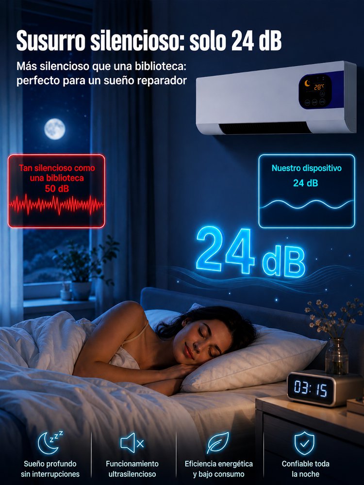 Climatizador Portátil Sin Instalación | Frío en 30s, Ahorra 75% de Luz | 4 en 1