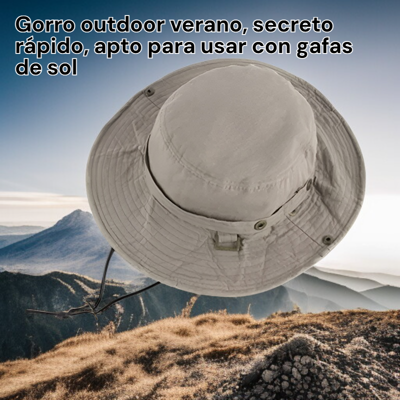  Gorro outdoor de verano, secado rápido, apto para usar con gafas de sol