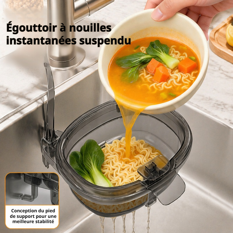 Égouttoir polyvalent à suspendre pour évier