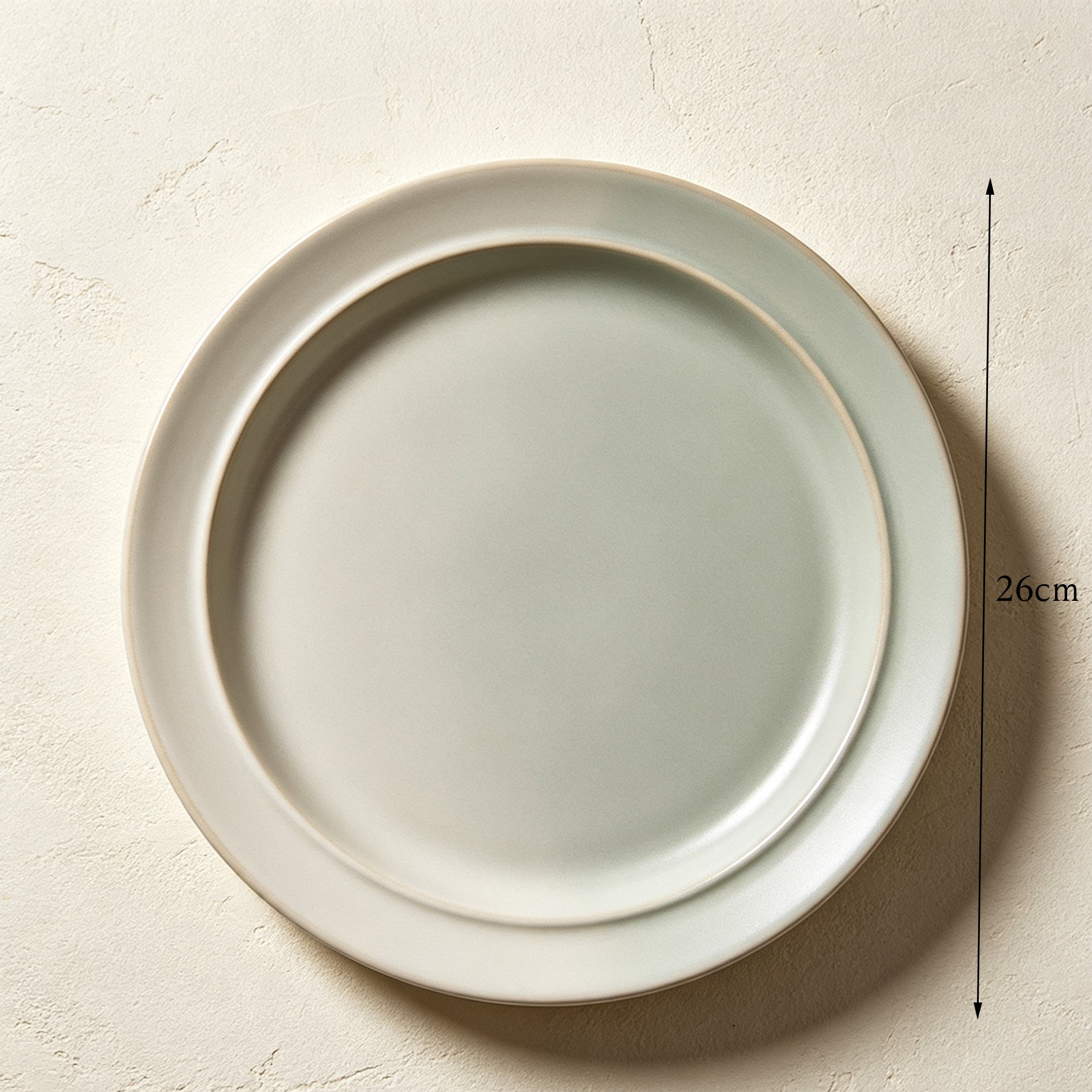 Durable and easy to clean ceramic plates