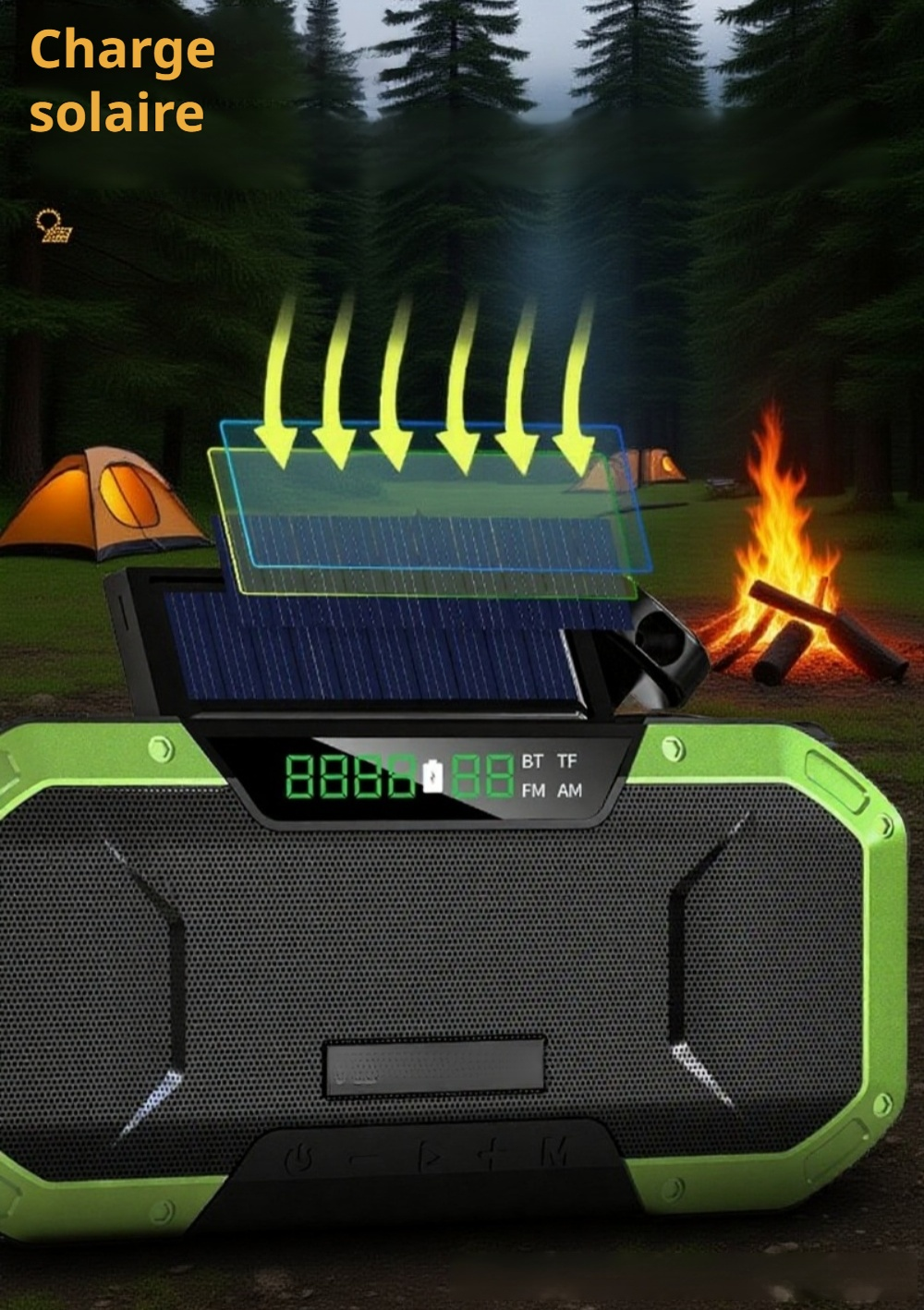 Radio d'urgence avec alarme SOS