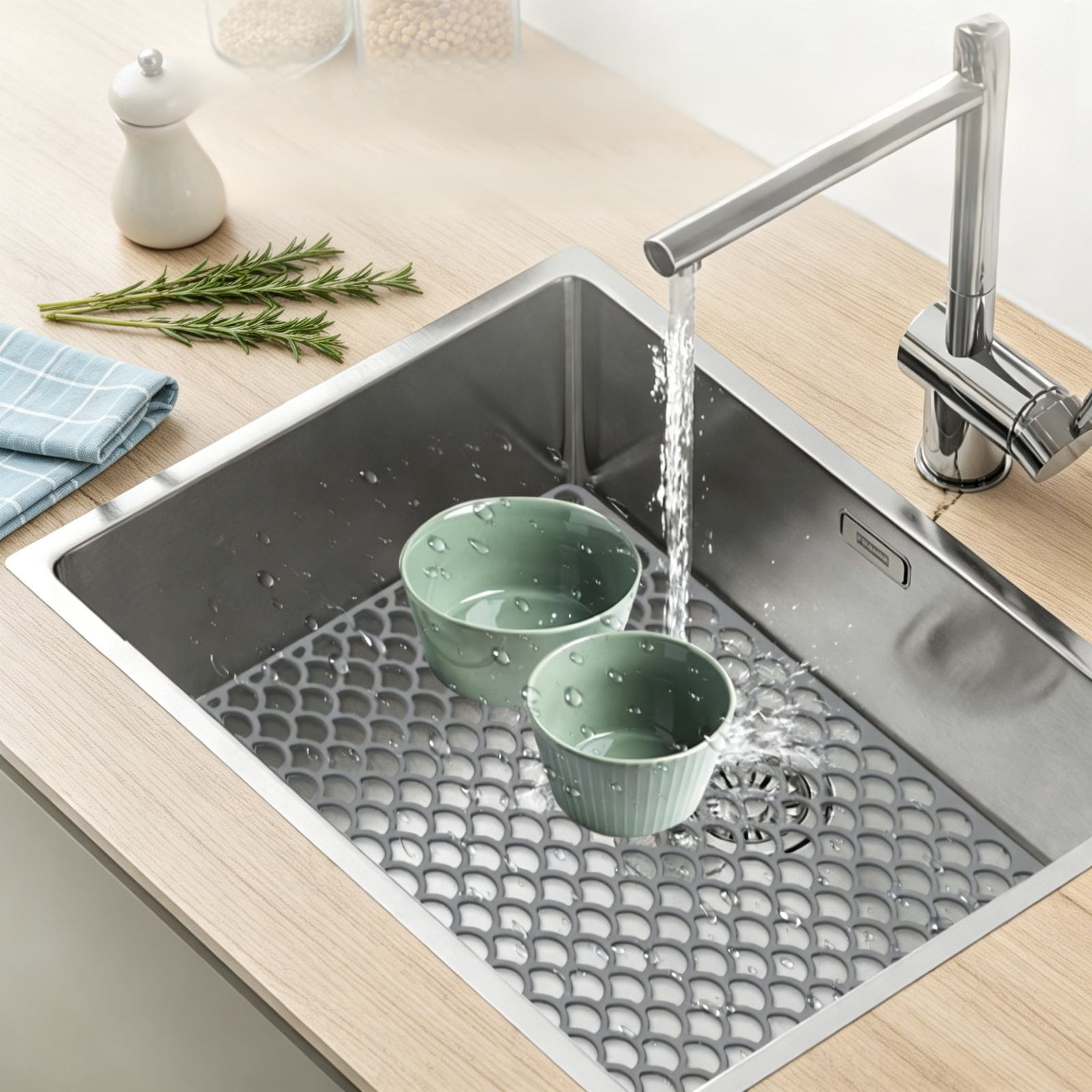 Küchenspülbeckenmatte aus Silikon