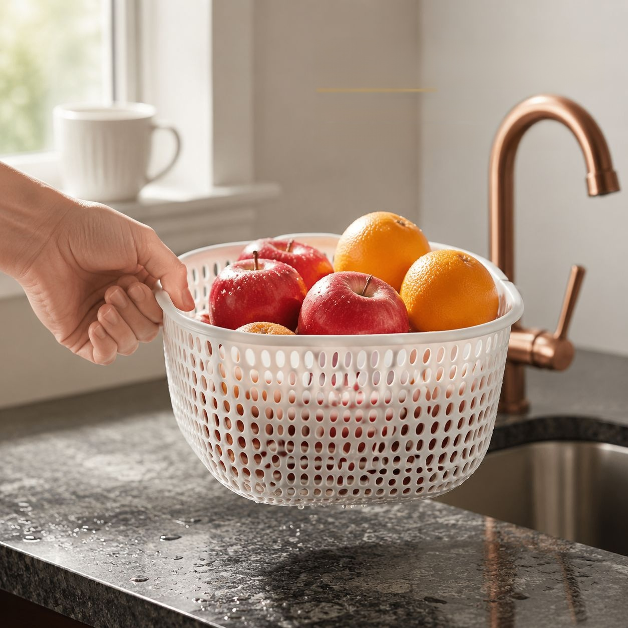 Panier de lavage à légumes double couche