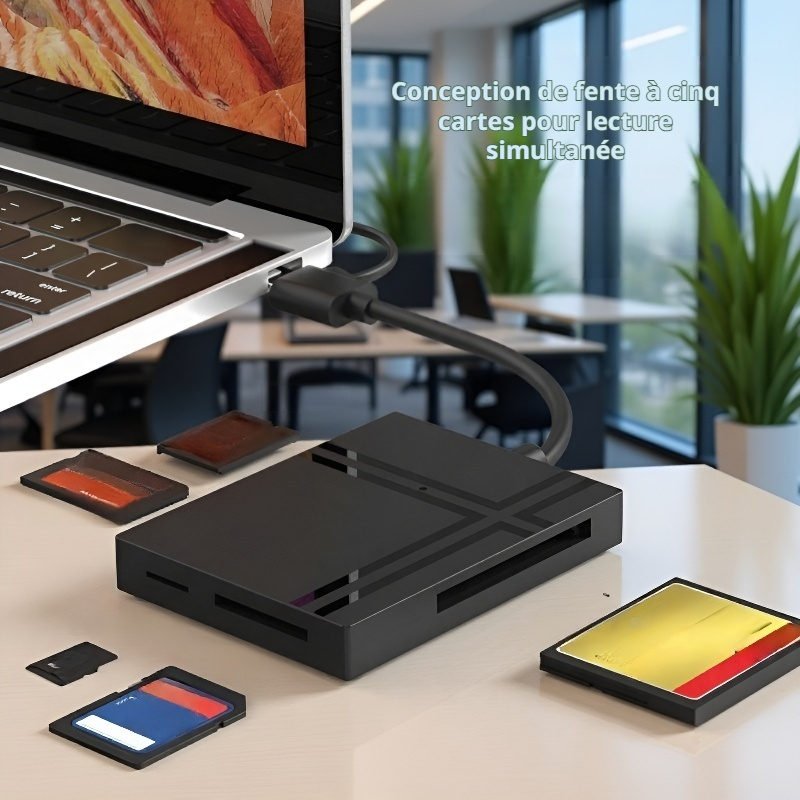 Lecteur de cartes 5-en-1