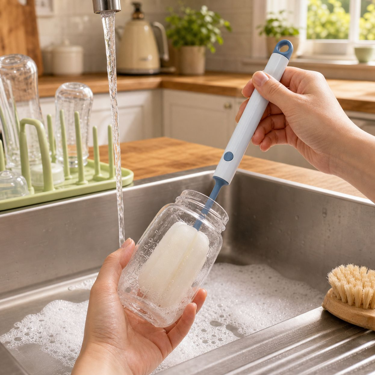 Multipurpose Cup Washing Sponge Brush
