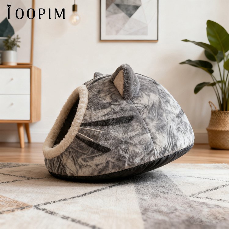 เตียงแมวนุ่มสบายสำหรับแมวทุกสายพันธุ์