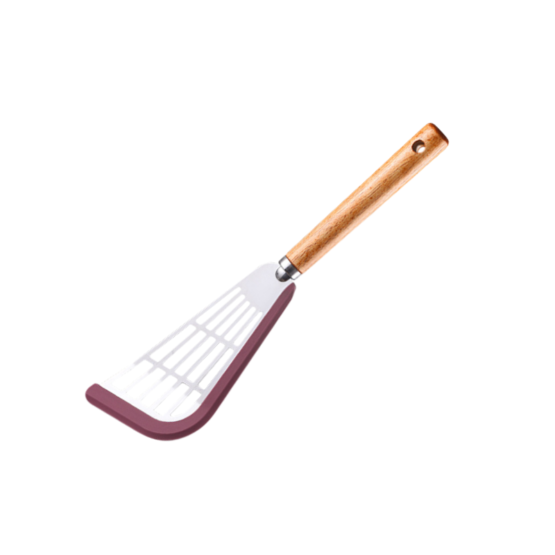  ไม้พายซิลิโคนสำหรับกระทะไม้จริงไม่ติดกระทะ