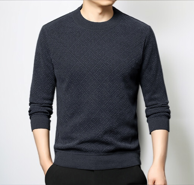 シェニールセーターの着用イメージ男性