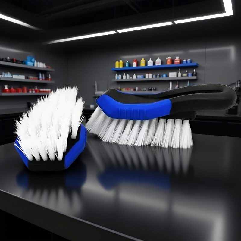 Car Mat and Tire Cleaning Brush for Auto Detailing