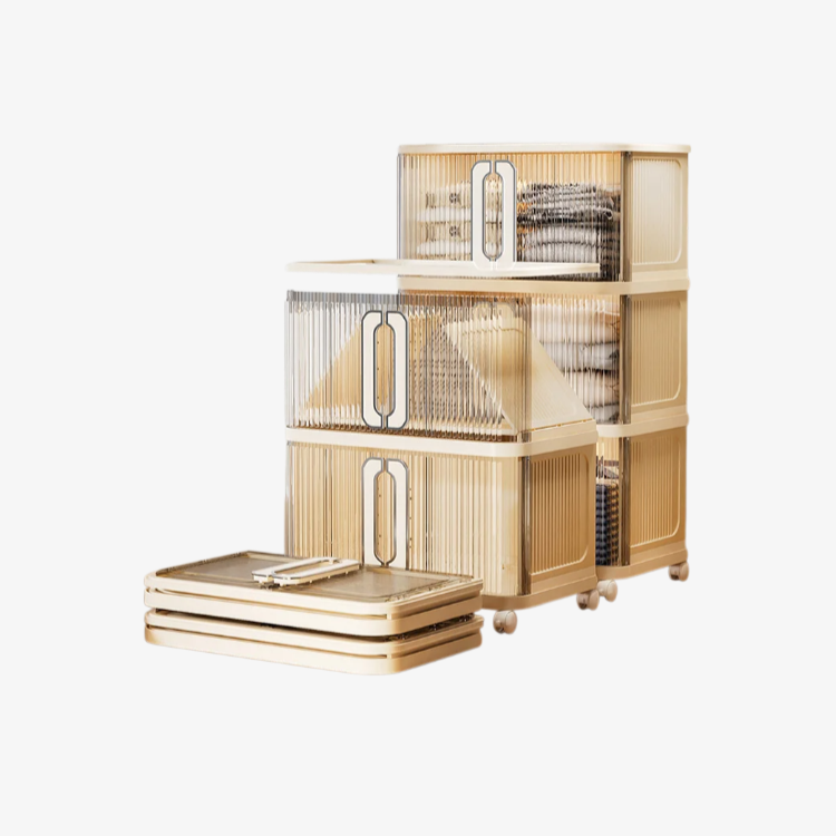 Multifunctional Foldable Storage Cabinet for Bedroom