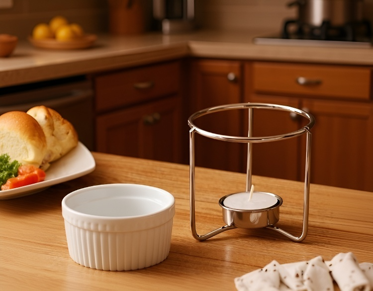 주방에서 논스틱 버터 멜팅팟 활용