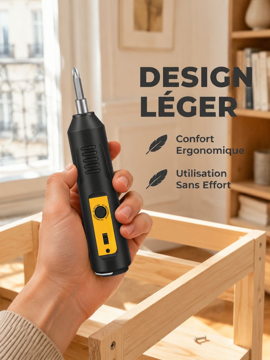 Tournevis électrique rechargeable à batterie au lithium