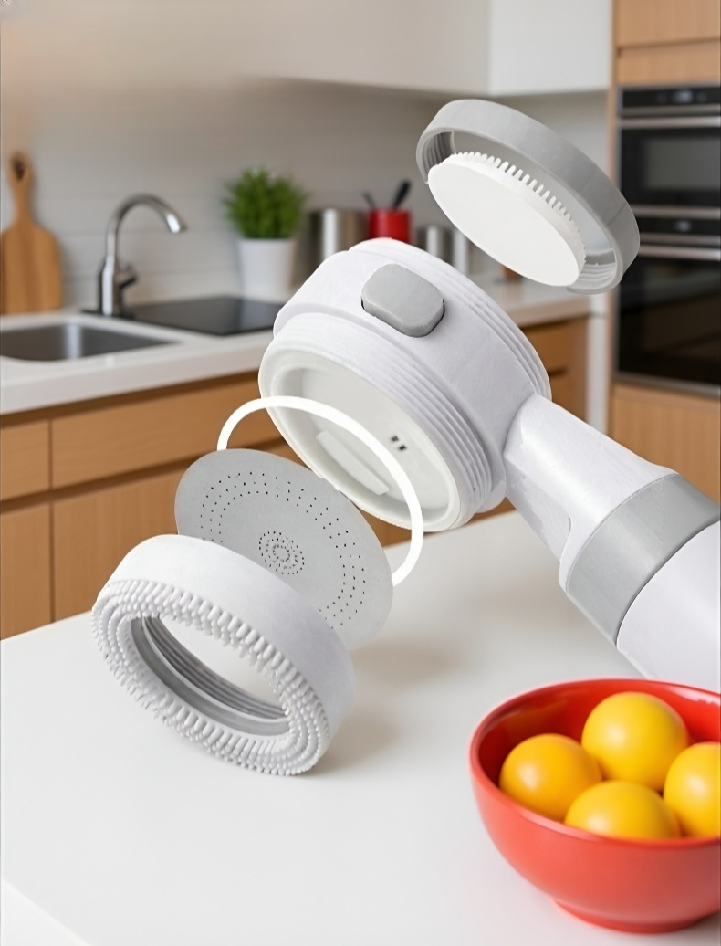 Ducha portátil con cabezal ergonómico de silicona