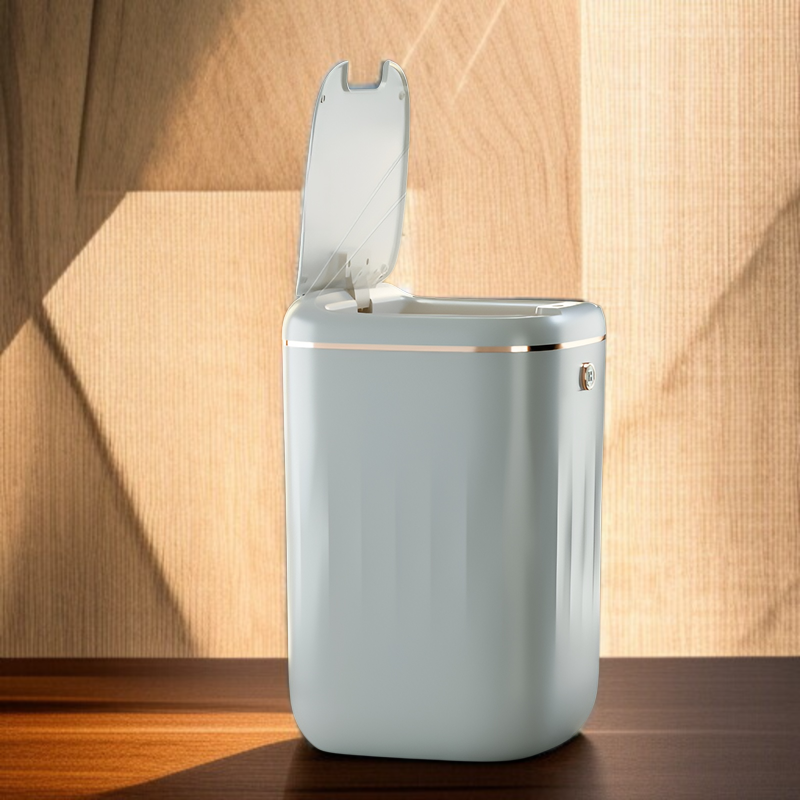 Leichter, luxuriöser, intelligenter Induktions-Mülleimer, großer automatischer Mülleimer, wasserdich