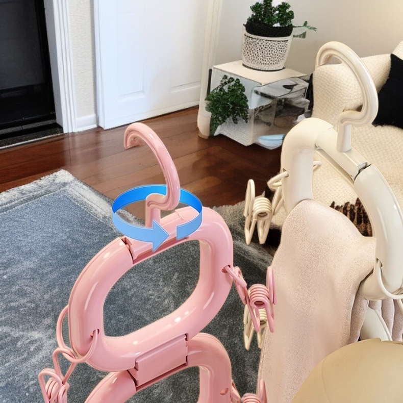 رف تخزين متعدد الاستخدامات للقبعات والأوشحة بتصميم دوار