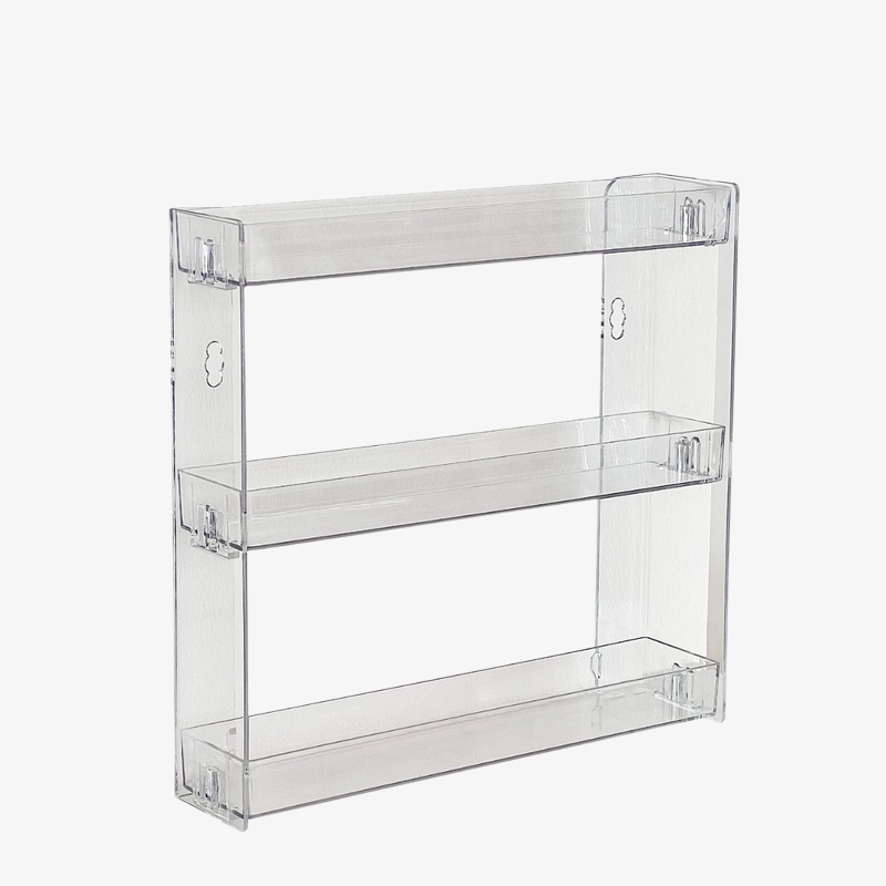 アクリル壁掛け多層透明厚手化粧品置物ホームパンチフリーバスルーム収納ラック