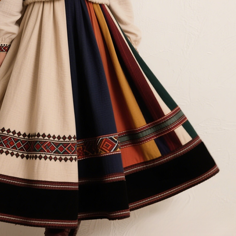 여성 미디 스커트