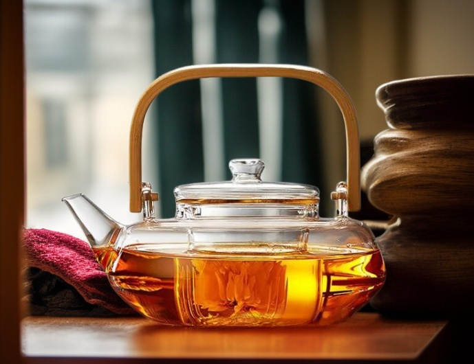 티포트 뚜껑과 필터 디테일