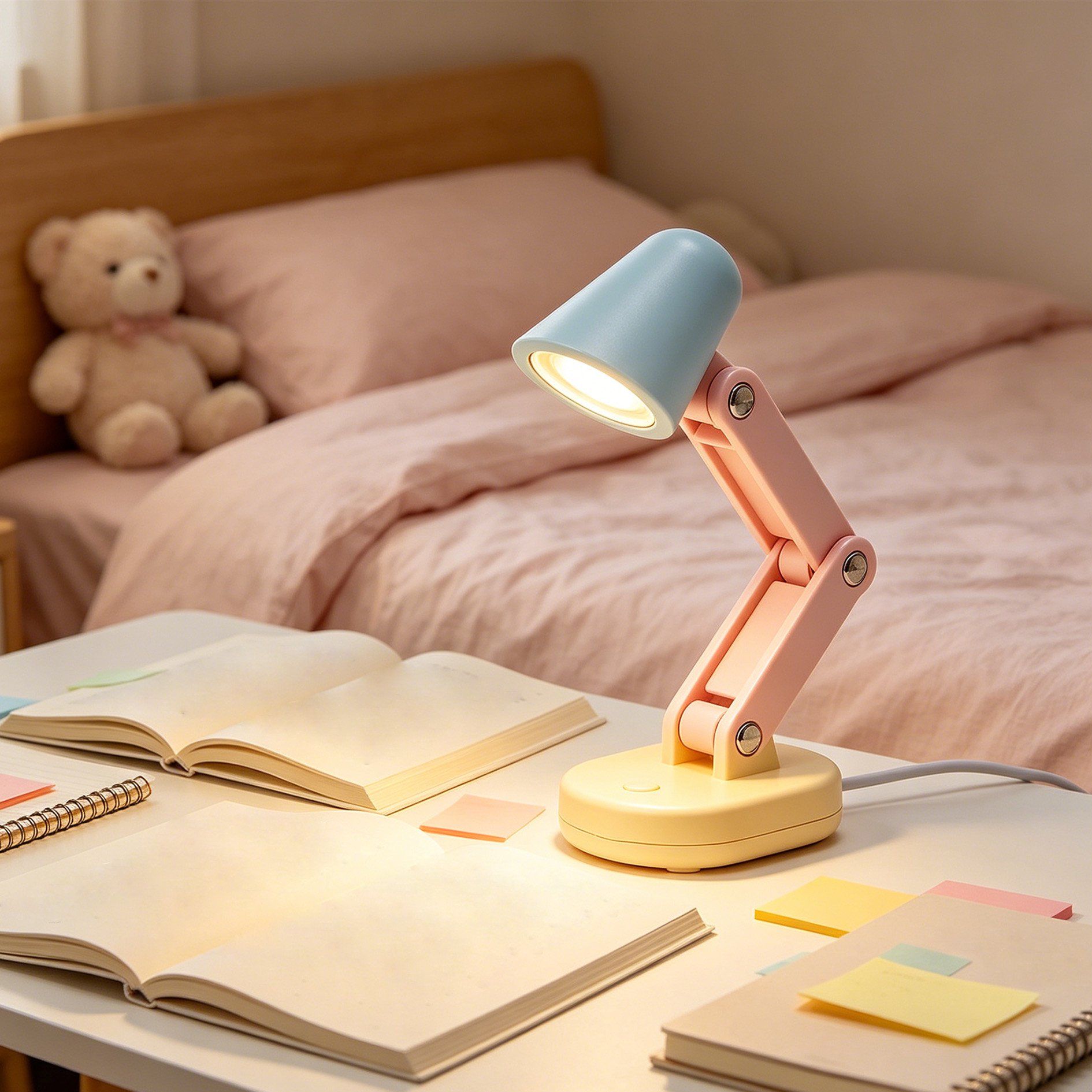 Wiederaufladbare Mini Tischlampe mit USB-Anschluss