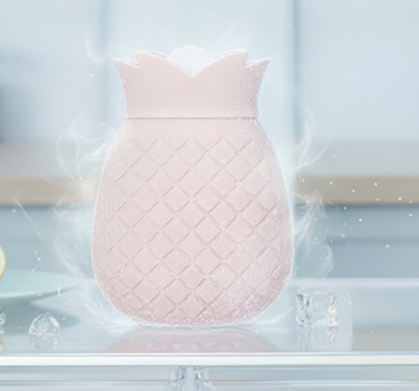 친환경 온수팩 피부 친화 무취 주수 가열 파인애플 실리콘 배따뜻한 온수팩