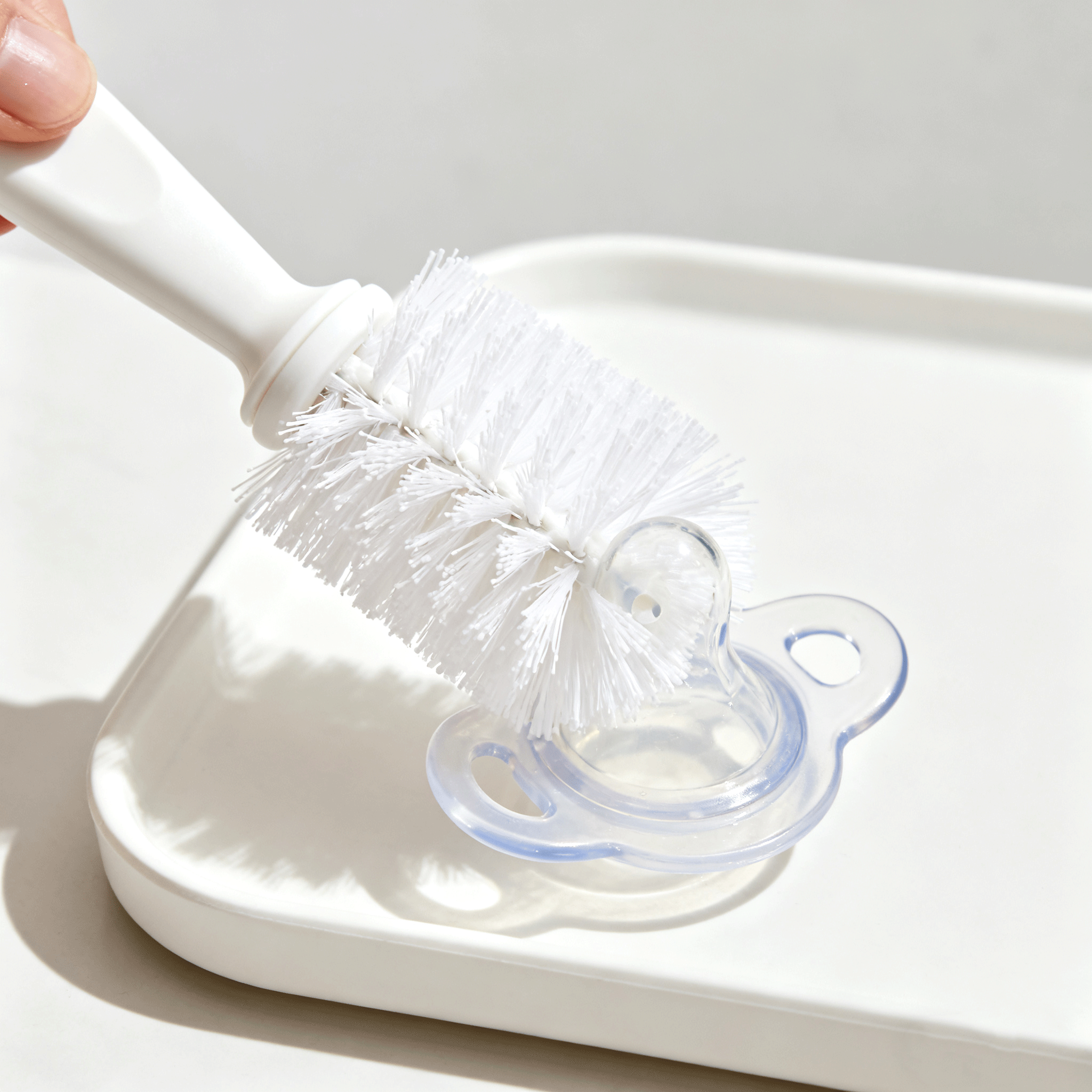  Jemný kartáč na lahve, který nepoškozuje sklenice (balení 2 kusy)