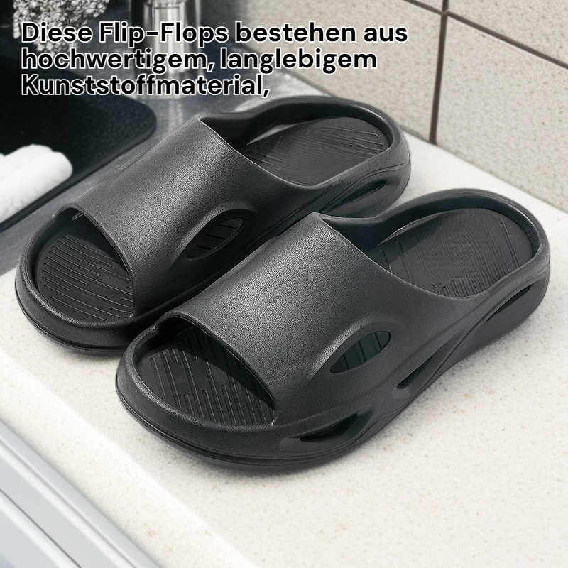 Bequeme und langlebige Herren-Flip-Flops aus Kunststoff, ideal für Sommer, Zuhause und Bad