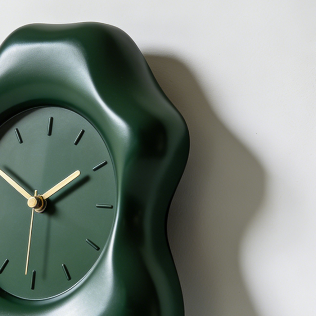 不規則な形の壁掛け時計