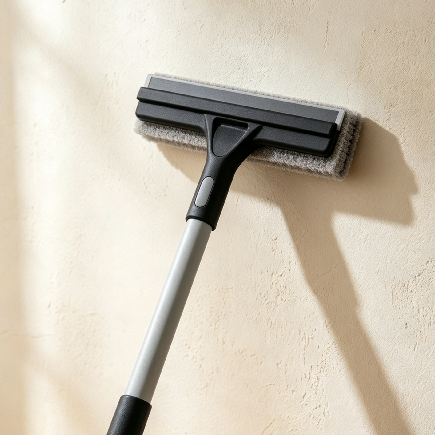 Efficient window cleaning with double-sided squeegee