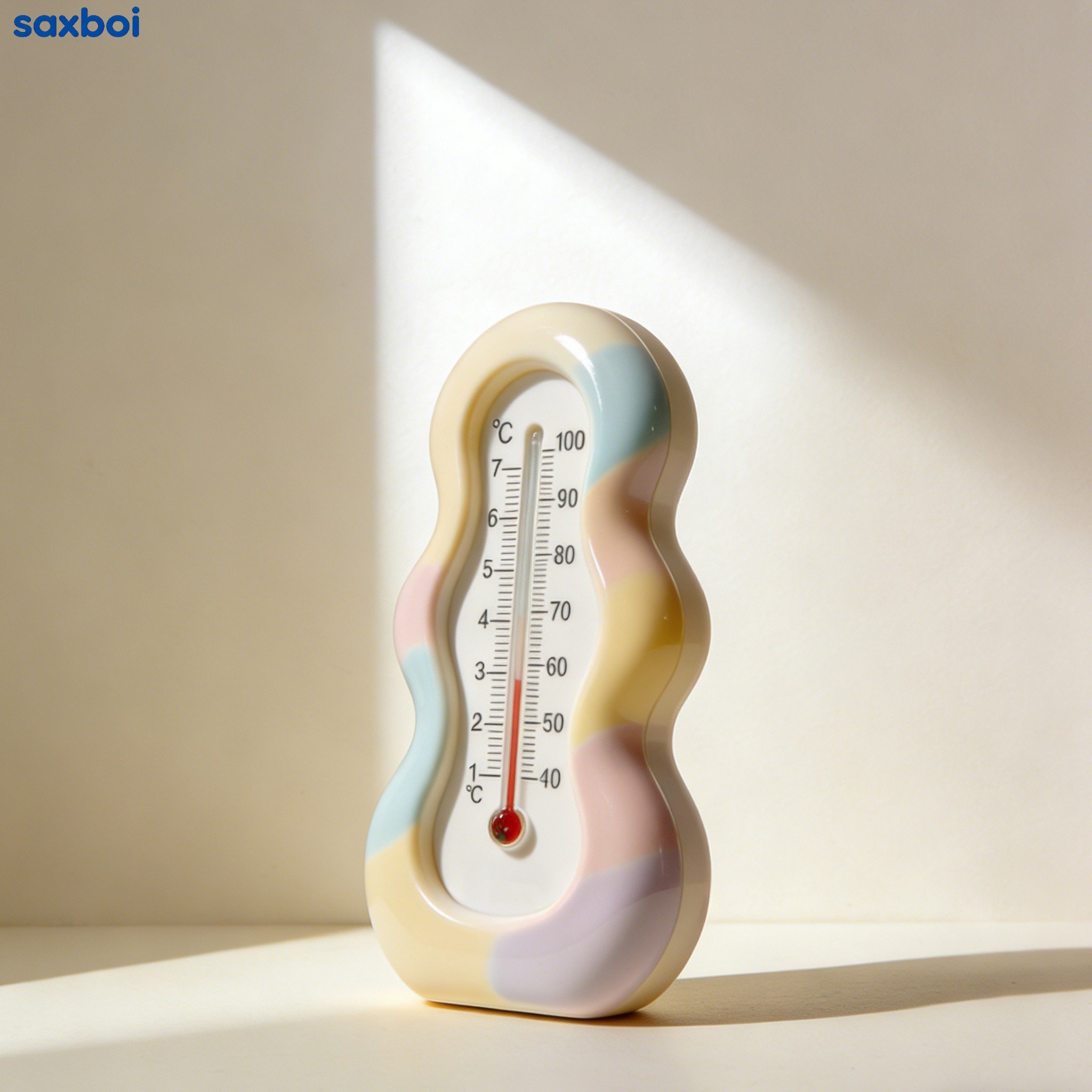 カラーブロック温度計正面画像