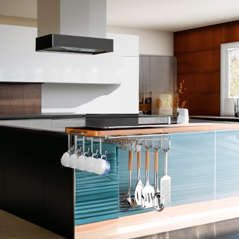 주방 칼판·뚜껑 수납 선반(무타공 설치)