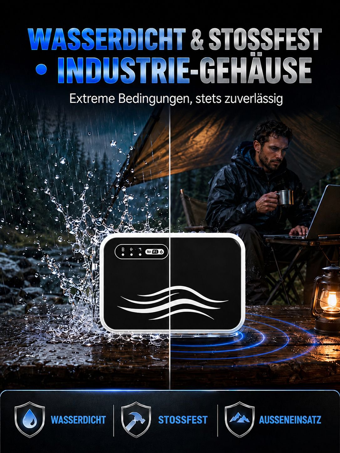 Mobiles Taschen-WLAN: Lückenloser Empfang – Bis zu 10 Geräte streamen mühelos in 4K!