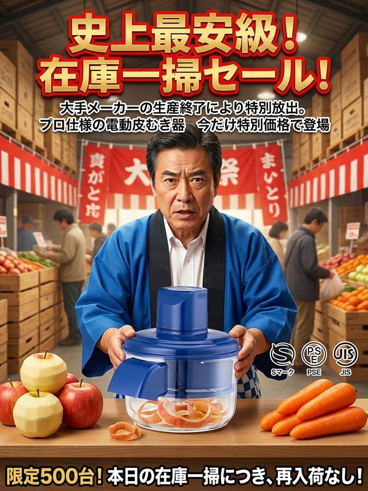 【キッチン必須神器】電動皮むき器