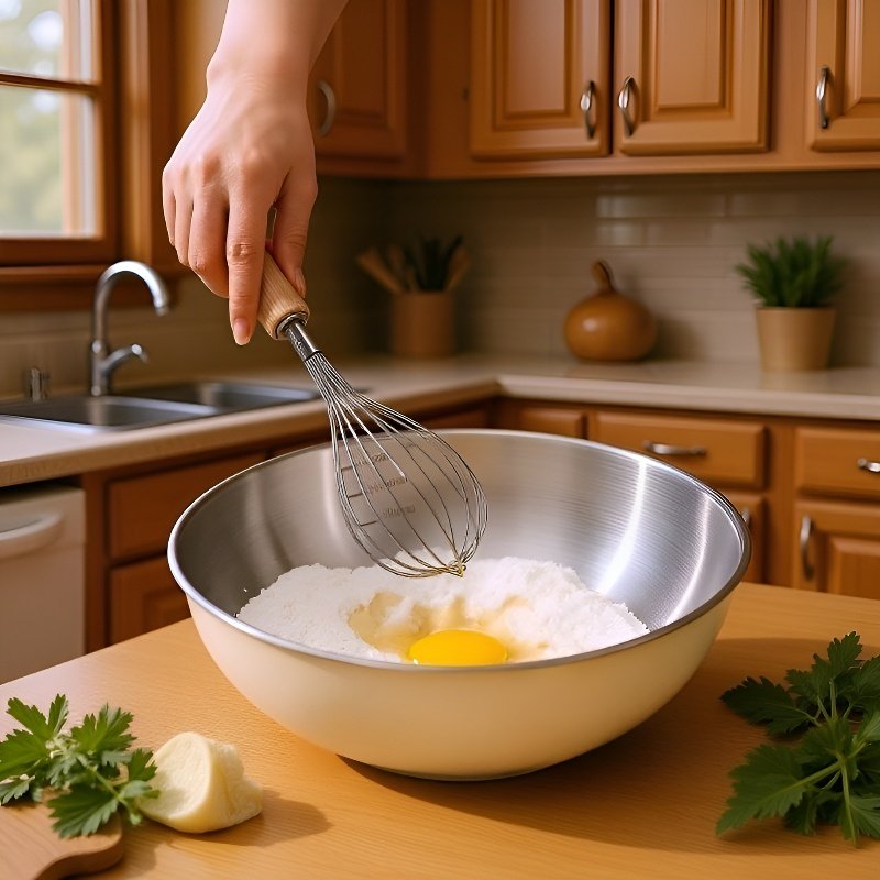 스테인리스 스틸 반죽 그릇