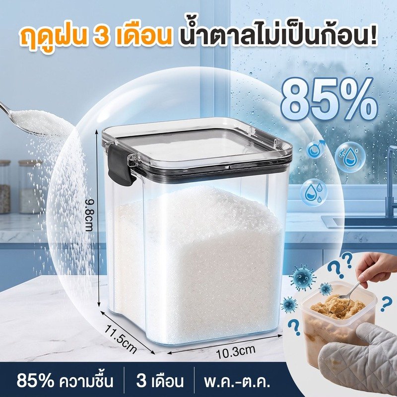 กล่องเก็บธัญพืชแบบปิดสนิท