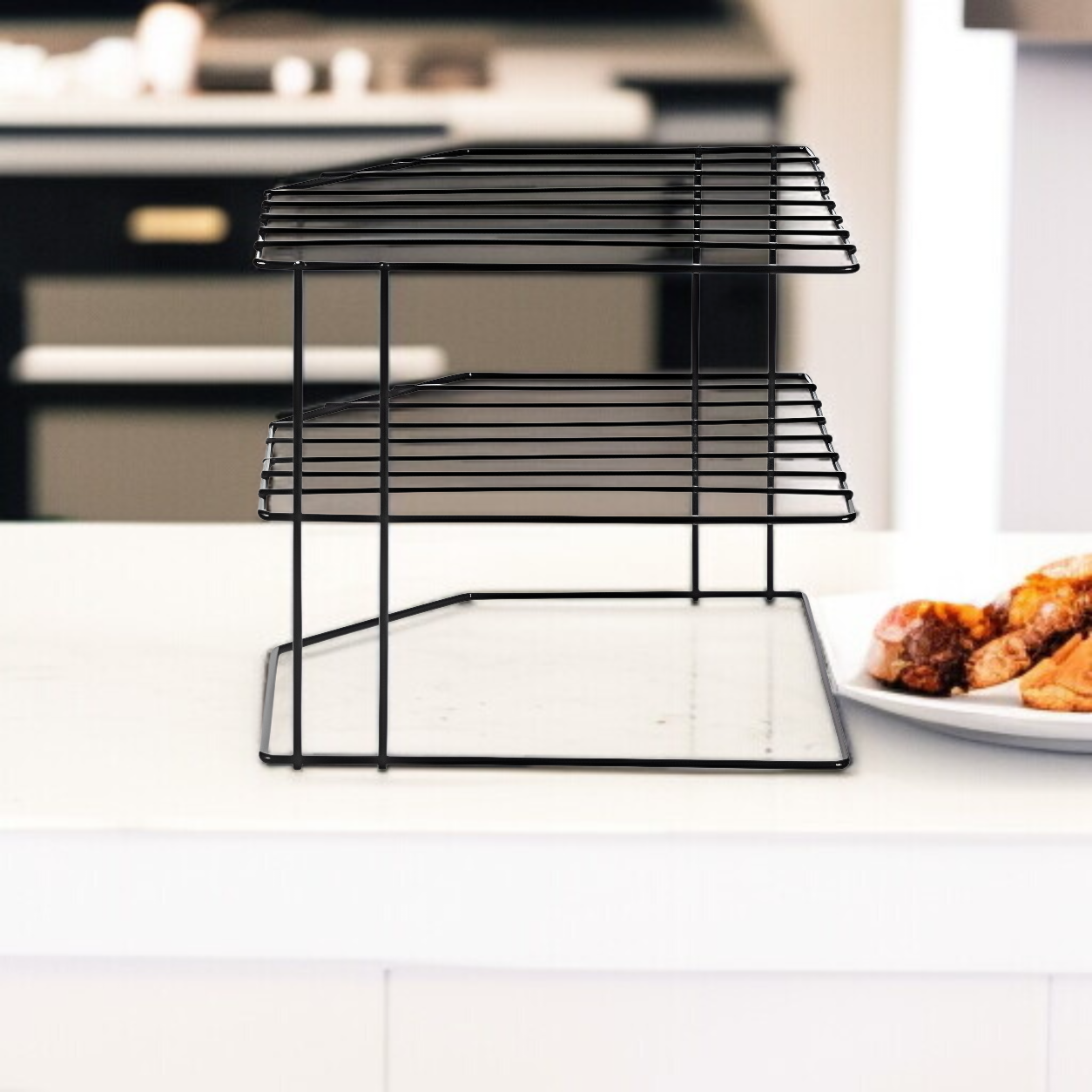 扇形コーナーラック家庭用多機能収納ラック鉄製デスクトップラック厚みのある安定した収納ラック