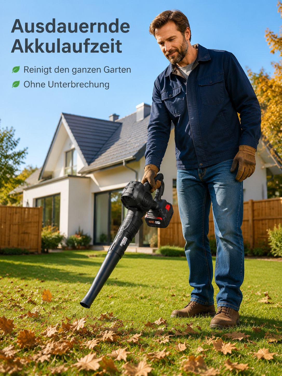 Turbogebläse mit ergonomischem Griff