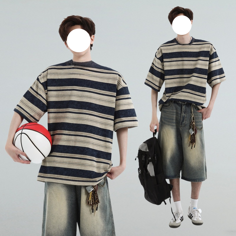 ストライプ半袖Tシャツ