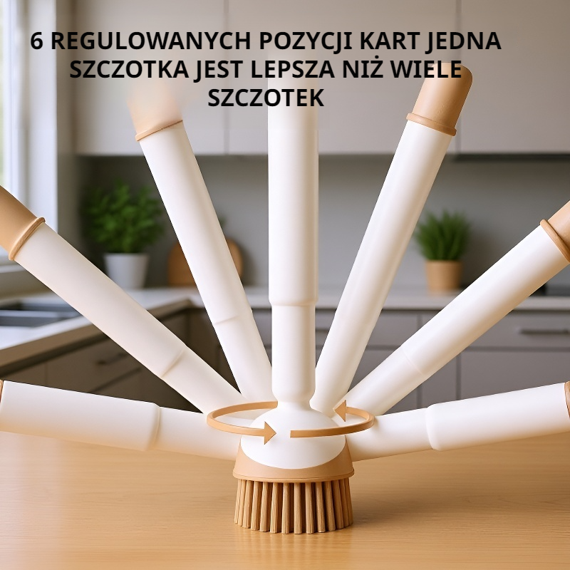 Wielofunkcyjna szczotka do czyszczenia z długą rączką