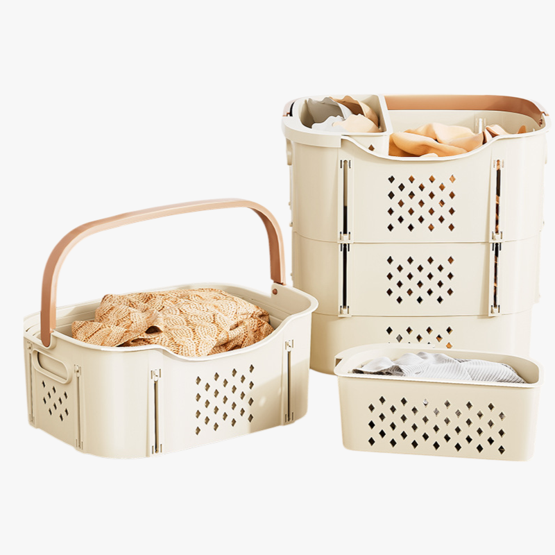 Multilayer largecapacity clothing storage basket