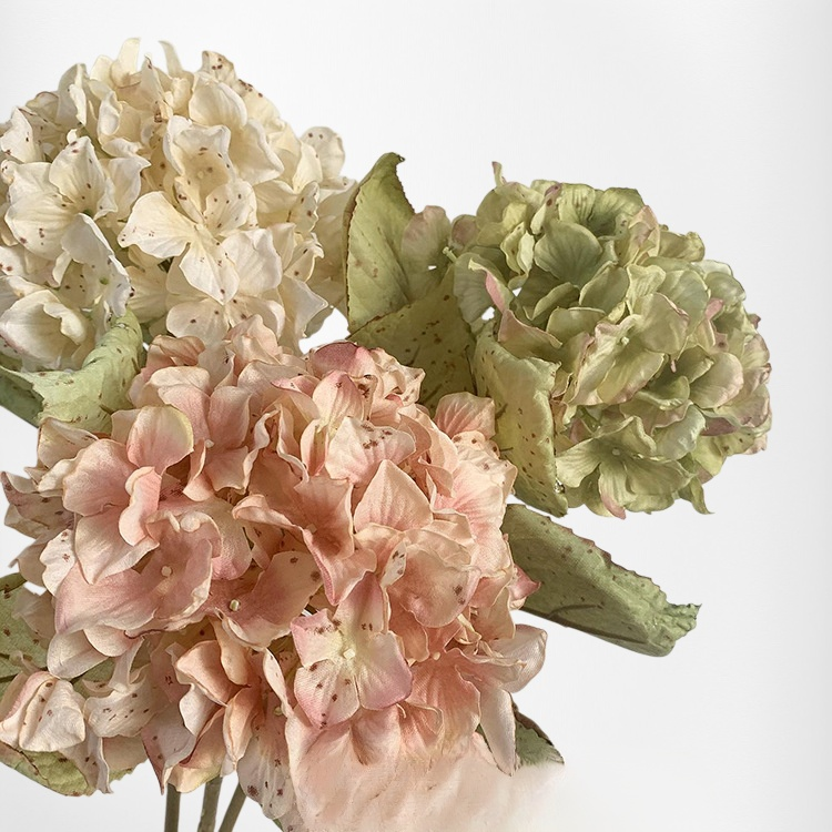 仿真乾花繡球花藝設計擺件