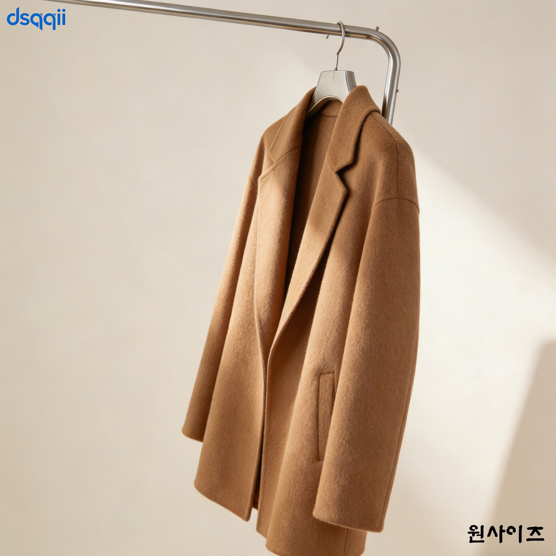 양면 울 코트 뒷면 디자인