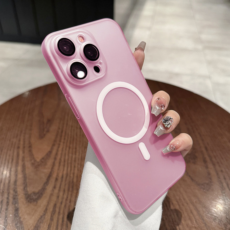 iPhoneケース アイスミストマット磁気吸着テールタイプ