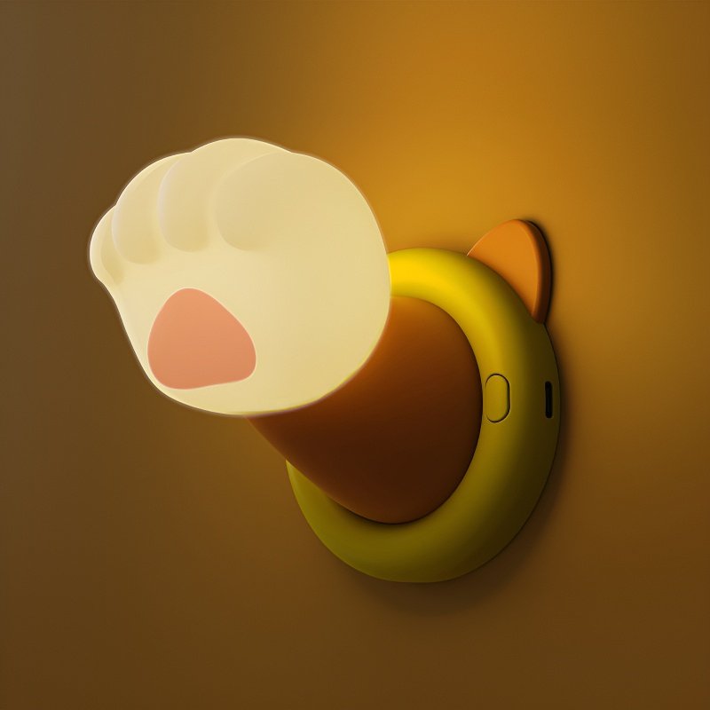 Kreative magnetische Glückskatze-Pfoten-Tischlampe