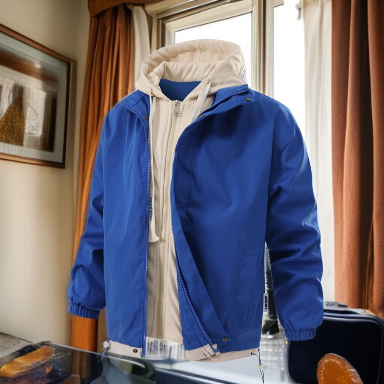 추동 루즈핏 커플 코트 여성 점퍼 남옷 페이크 투피스 야구 트렌치코트