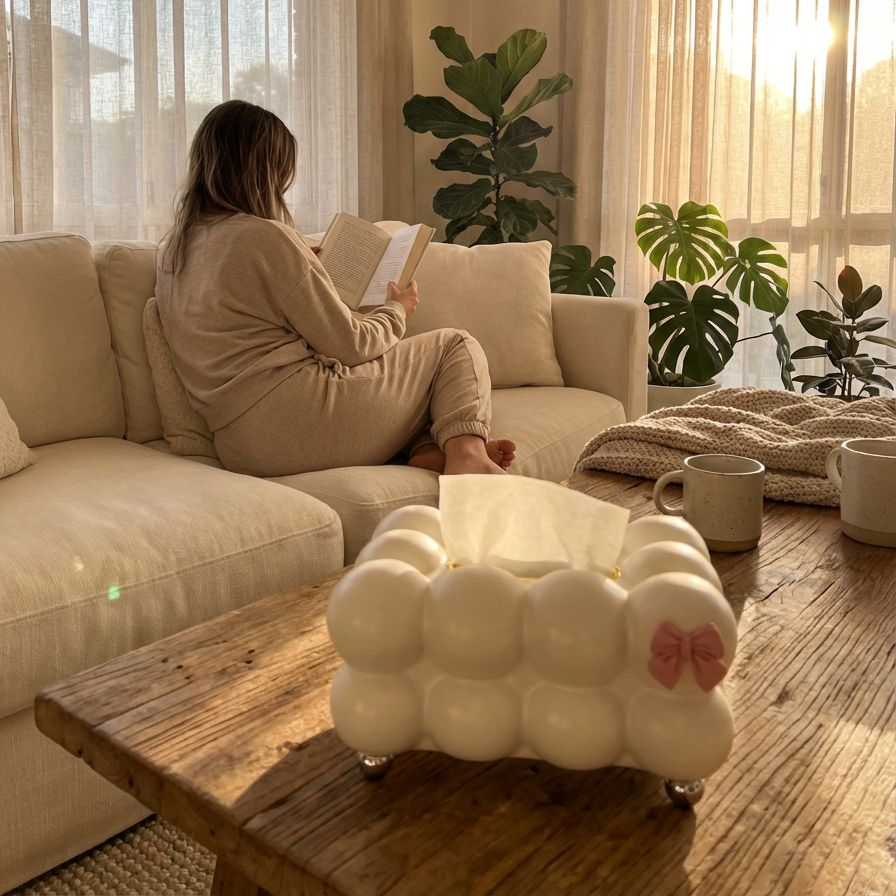 Modern design tissue box for home