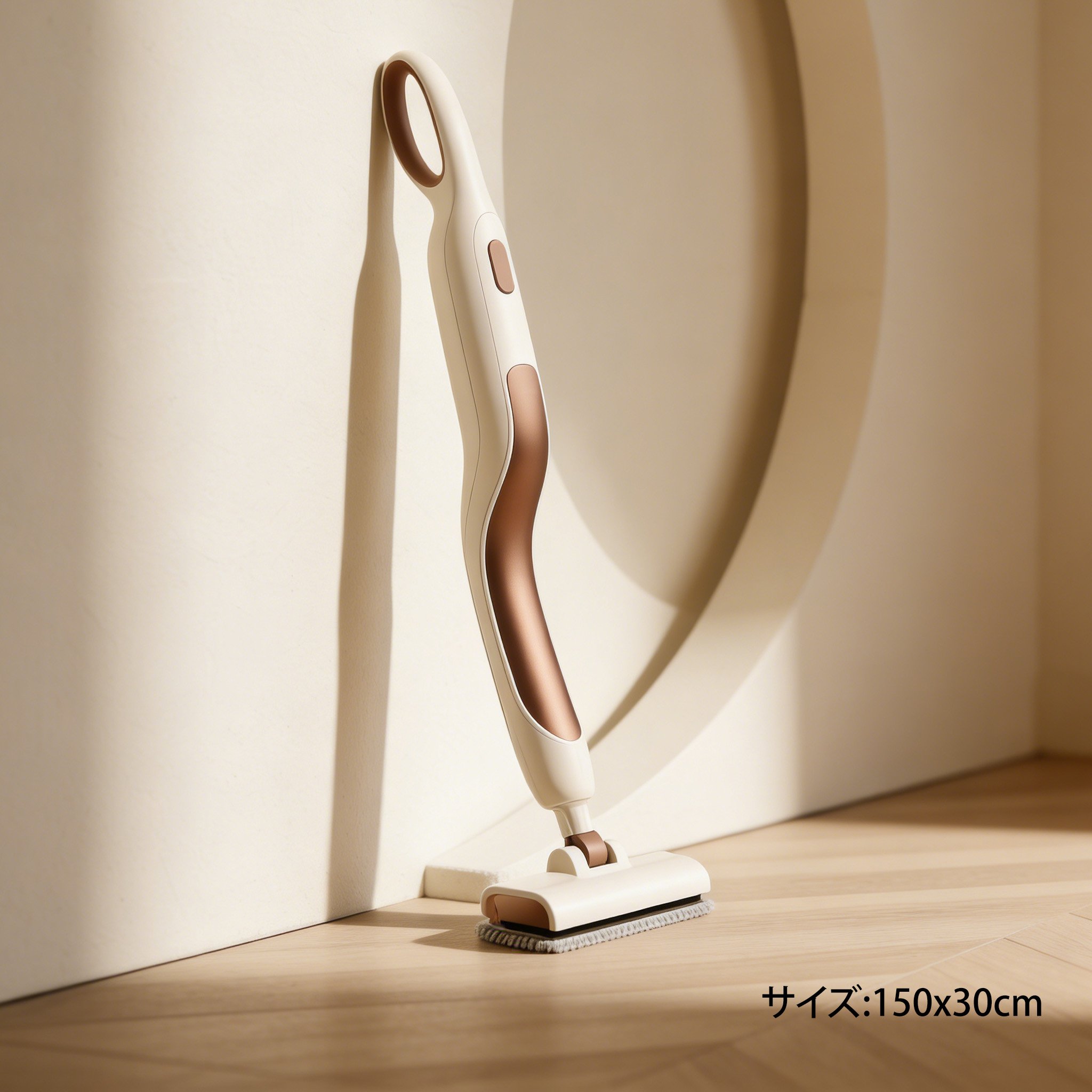 コードレス設計で自由に動ける床拭き