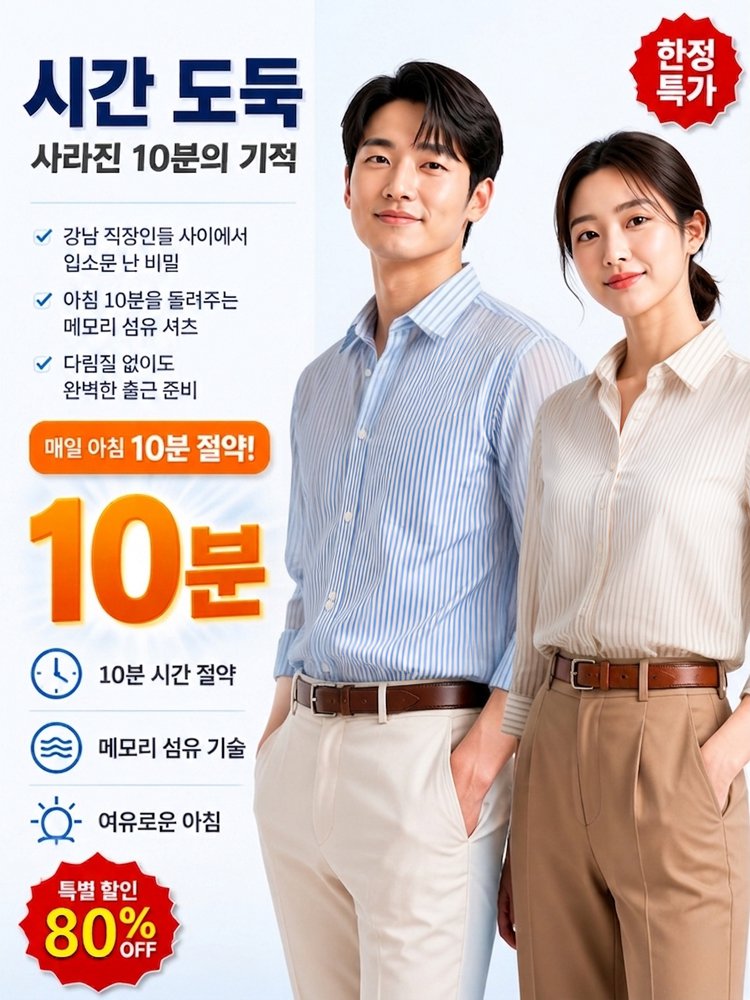 【한국 셔츠 차트 베스트셀러 1위】비즈니스 캐주얼 무주름 셔츠