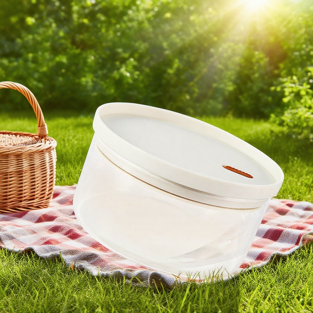 Ultraleichte runde Glas Essen Box