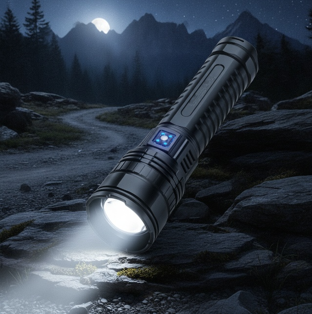 Moderne LED-Technologie in weißer Laserlegierung Taschenlampe